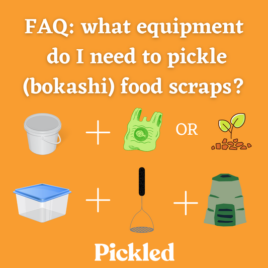 Six Equipment Items to Pickle (Bokashi) and Compost Food Scraps